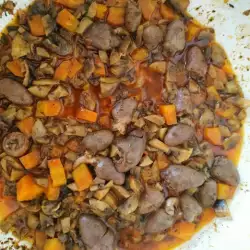 Chicken Hearts with Carrots