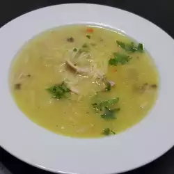 Chicken Soup with Vermicelli and Potatoes