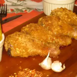 Oven-Baked Breaded Chicken Legs with Cornflakes