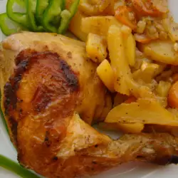 Chicken Drumsticks with Potatoes and Onions