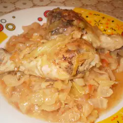 Oven-Baked Cabbage with Chicken