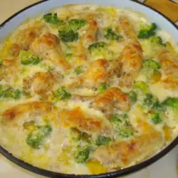 Chicken with Broccoli and Bechamel Sauce