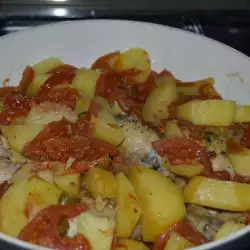 Boiled Chicken with peppers