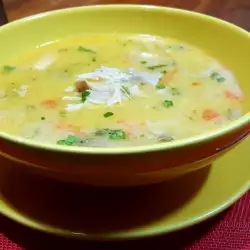 Chicken Noodle Soup with Yoghurt