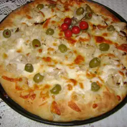 Pizza with Cauliflower and Olives