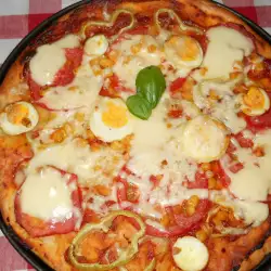 Vegetarian Pizza with Tomatoes