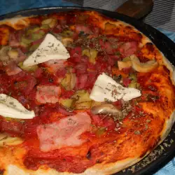 Ham Pizza with Sausages