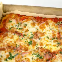 Pizza with Tomato Paste