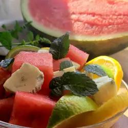 Salad with Watermelon