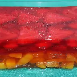 Peach Dessert with Fruits