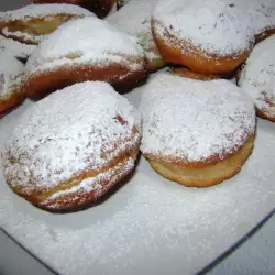 Donuts with flour