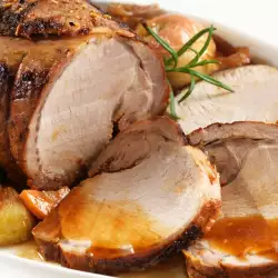 Pork Loins with Potatoes in the Oven