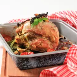 Oven-Baked Pork with Eggs