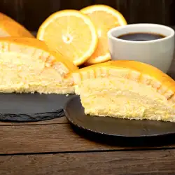 Orange Charlotte Cake with Citrus Cream