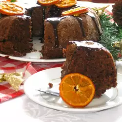 Vegan Cake with Semolina and Tangerines