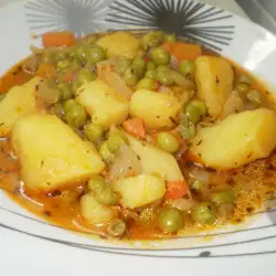 Vegan Potatoes with Peas