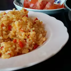 Pilaf with vegetable broth