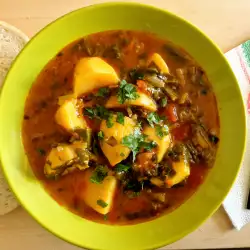 Vegan Stew with Swiss Chard and Potatoes