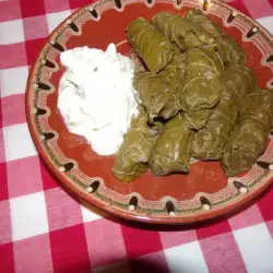 Stuffed Grape Leaves with Tomatoes