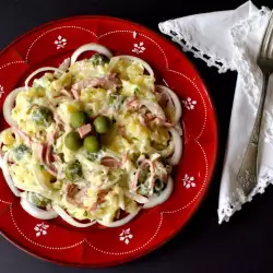 Meat Salad with Olives