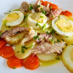 Fish Salad with carrots