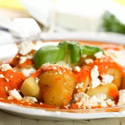Potatoes with Roasted Peppers