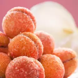 Peach Cookies with flour