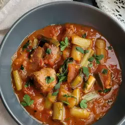 Stew with basil