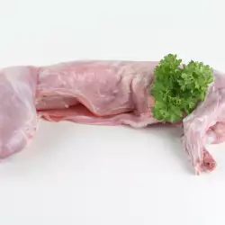Roasted Rabbit with garlic