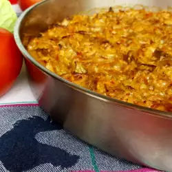 Rice and Cabbage with Tomatoes