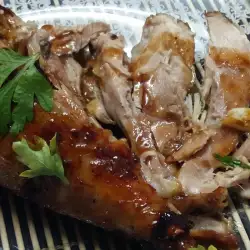 Slow Cooked Turkey Legs with Honey and Soy Sauce Glaze