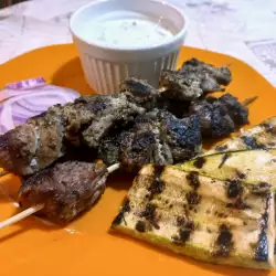 Grilled Skewers with Garlic