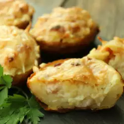 Oven-Baked Potatoes with Cream Cheese