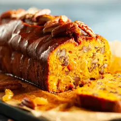 Pumpkin Spice Cake with Raisins