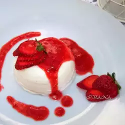 Panna Cotta with Strawberry Sauce