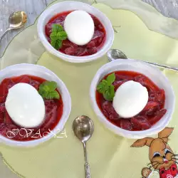 Strawberries and Cream with Eggs