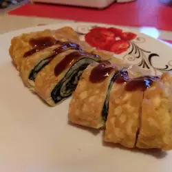 Japanese Omelette with Cheese - Tamagoyaki
