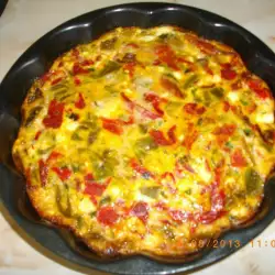 Quiche with peppers