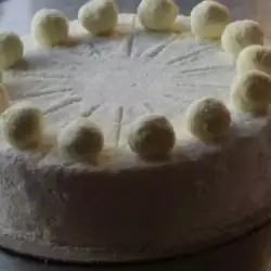 Raffaello Cake with Coconut Flakes