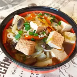 Vegan Ramen with Tofu and Vegetables