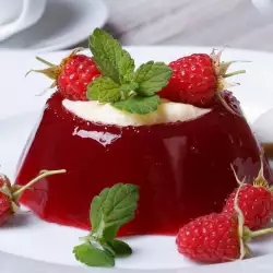 Cream with Raspberries