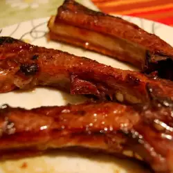 Ribs with olive oil