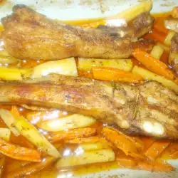 Ribs with carrots