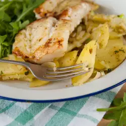 Fish in oven with Potatoes