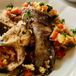 Oven-Baked Fish with Rice