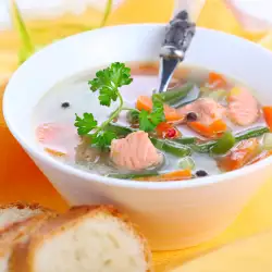 Salmon Soup with Fish