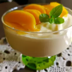 Dessert in a Cup with Peaches