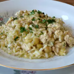 Chicken and Peas Risotto