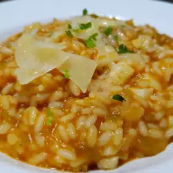 Risotto with olives
