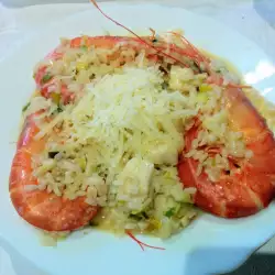 Risotto with shrimp